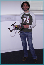 Renzo de Nardi with a quadrotor