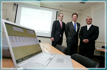 James Rook from IPFour Ltd, Lord Stafford and Professor Hani Haggras