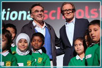Danny Boyle and Bill Nighy at the London launch, picture courtesy of Andy Paradise