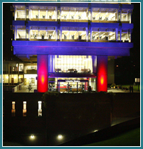 The new entrance to the Lakeside Theatre