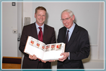 The Vice-Chancellor and Librarian with the millionth book
