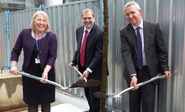 Principal and Chief Executive of South Essex College Angela O’Donoghue, University Registrar Bryn Morris and Cllr Nigel Holdcroft