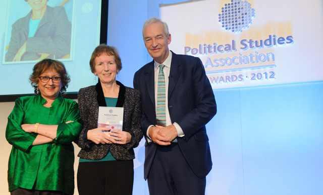 Vicky Randall receives his award