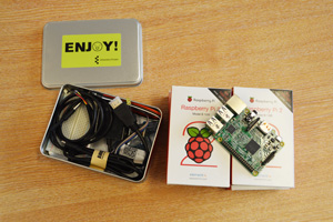 The Raspberry Pi kits being taken to Greece