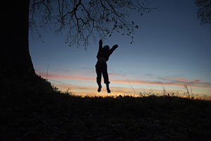 Child enjoying the great outdoors