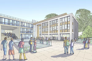 Artist's impression of the STEM building