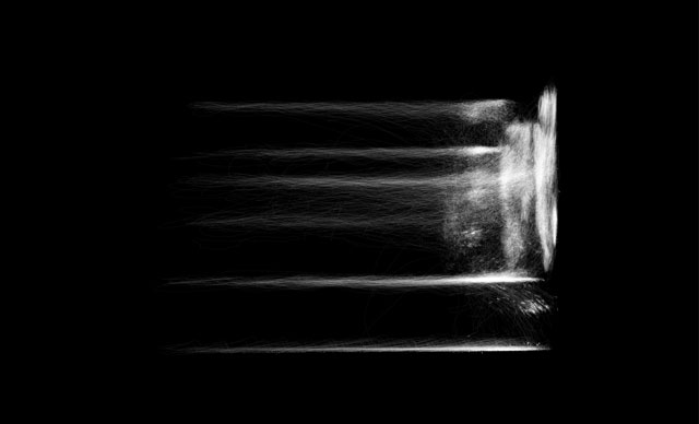 Image by Susan Morris from exhibition Untitled Motion Capture Drawings