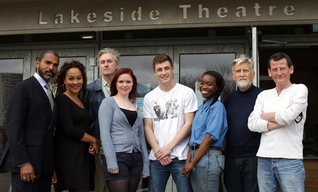 The cast of O Starry, Starry Night with the students who are part of the production